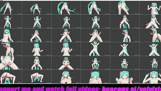 Hatsune Miku - Sexy Nude Dance (3D HENTAI)