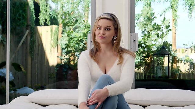 Amazing hottie Angel makes a dick disappear in her vagina