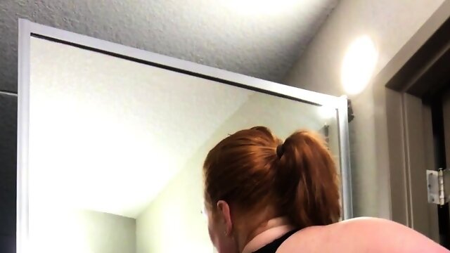 Curvy redhead with fat ass get fucked