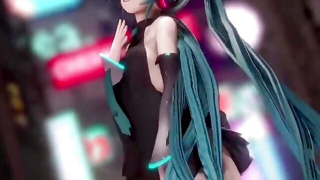 Hatsune Miku With Great Ass Dancing (step by Step Undressing)