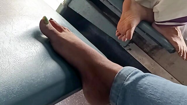 Candid Feet Public, Indian Hidden Cam, Indian Train