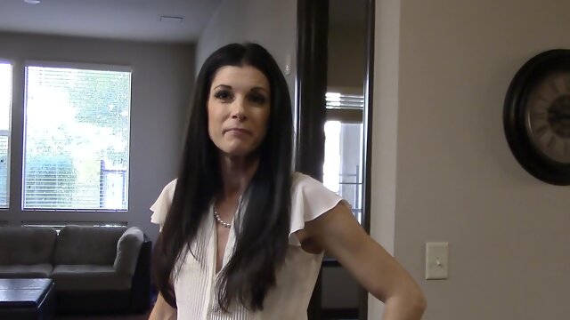 Brunette MILF India Summer gets on top of a guy to ride his dick