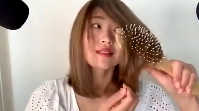 Asmr hair on face