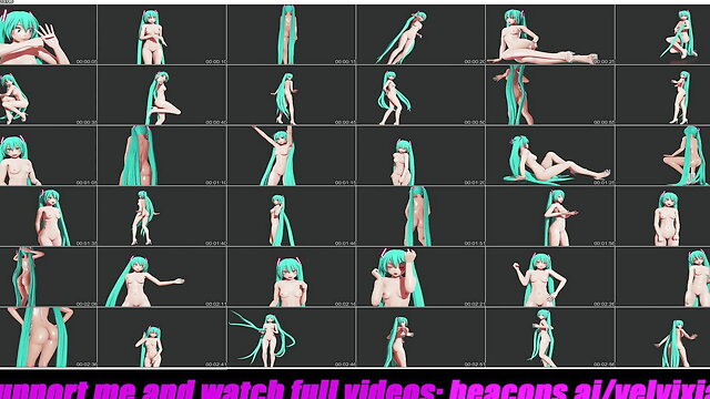 Cute Hatsune Miku - Dancing Full Nude (3D HENTAI)