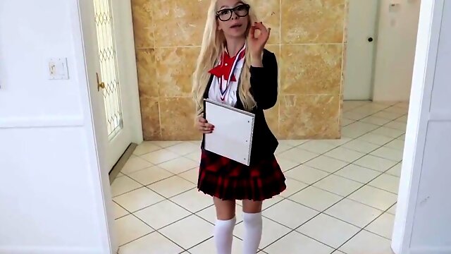 Cute Teen, Ebony Schoolgirl, School Uniform