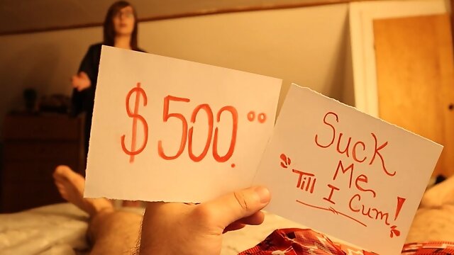 Stepmom plays a GAME - Win $500 or Blow Job