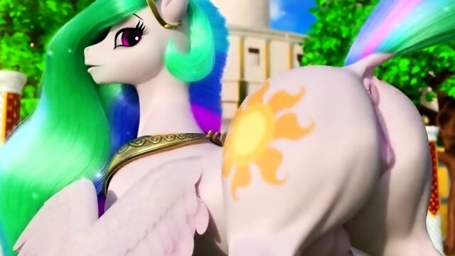 Celestia Ass Tease Extended [Clopician]