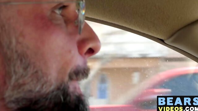 Kinky bear has steamy fuck session with bearded young cub