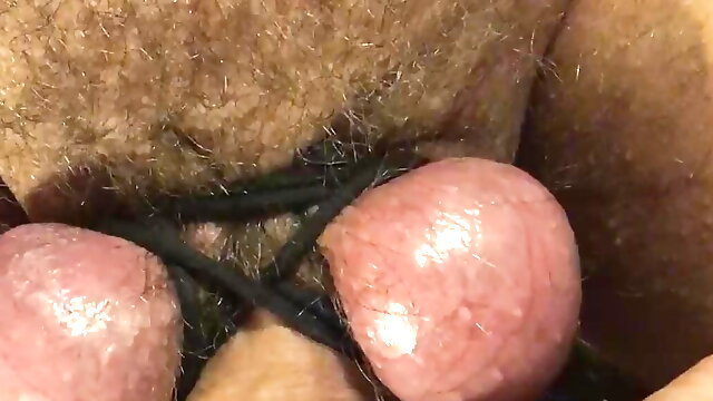 Cum Close Up, Separated Squeezed Balls