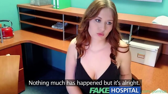 Big-titted newbie sucks and fucks for job at fakehospital!