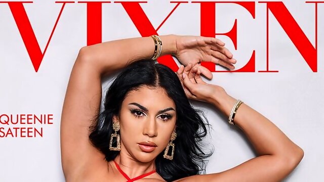 Stunning Queenie Sateens big cock trailer