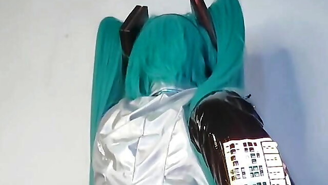 Hatsune Miku cosplay hentai 