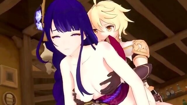 [Insurgent] Raiden Ei intense sex featuring Hilichurl and