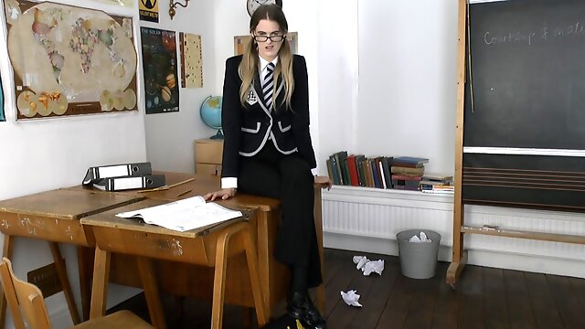 St Mackenzie's - Melissa Strips & Makes You Cum for Her In Class