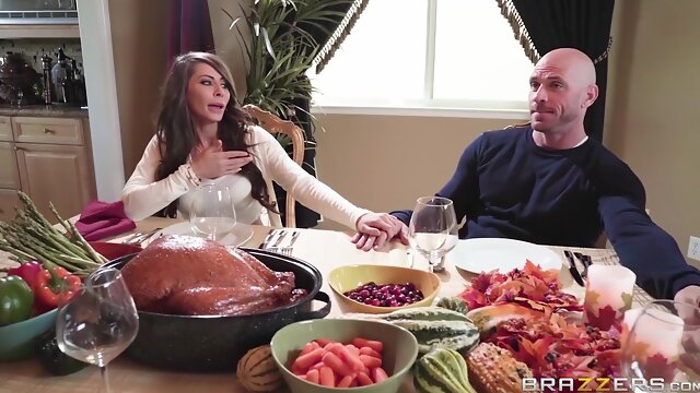 Madison Ivy gets fucked after the Thanksgiving dinner