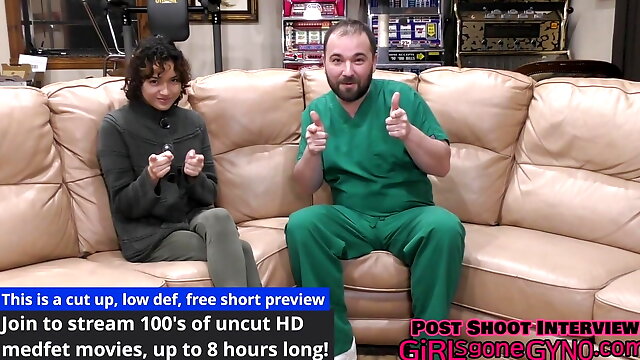 Brooklyn Rossi's Urethra Gets Penetrated With Surgical Steel Sounds By Doctor Tampa Courtesy Of GirlsGoneGynoCom
