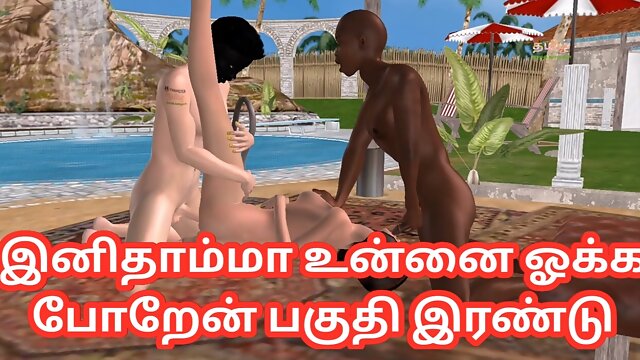 An animated porn video of a beautiful hentai girl having sex with two man in two different positions Tamil kama kathai