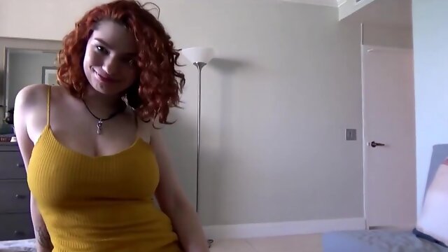 Super hairy and busty redhead with big naturals Annabel Redd - Redhead Liaison - POV amateur homemade hardcore