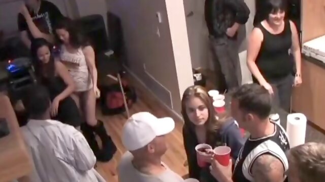 College party turns into interracial sex party