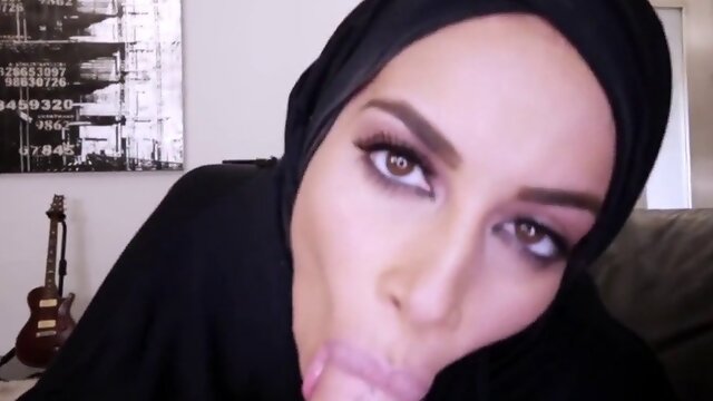 Watch Cheating Muslim MILF in hijab cheat on her man with white dude in POV