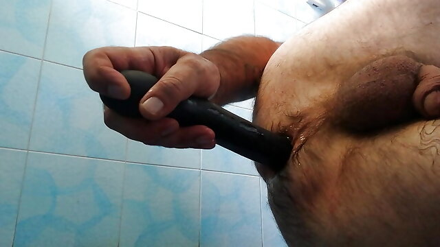 Gay Hairy Anal Dildo