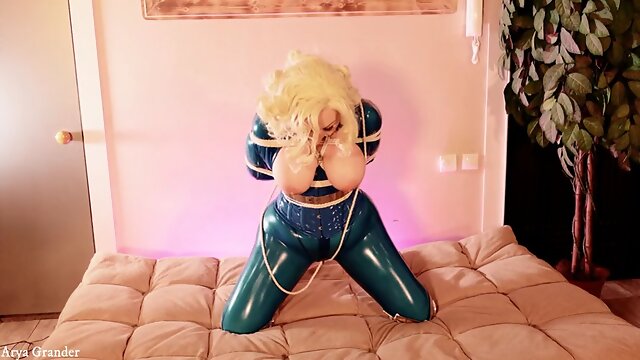 Latex Bondage - Blonde Milf Gagged - FREE Porn Videos