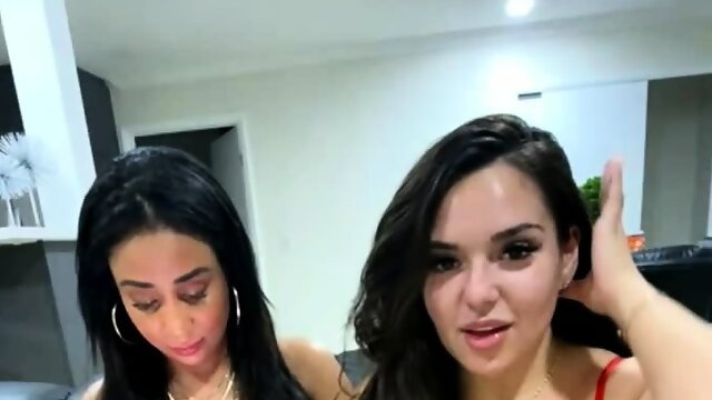 Lesbian Eve Angel licks big boobs