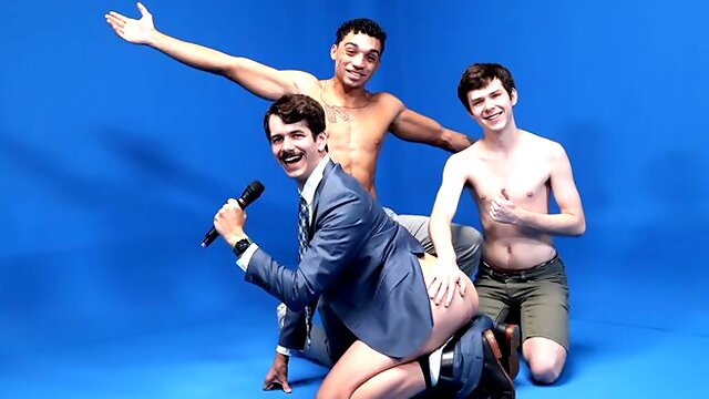 Game show fuck with three horny fuckers that need D