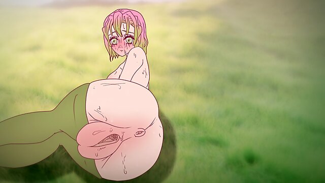  Mitsuri seduces with her huge pussy ! Porn demon slayer Hentai ( cartoon 2d ) anime