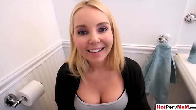 Aaliyah Love - My Blonde Milf Stepmother Heals My Cock With Her Mouth