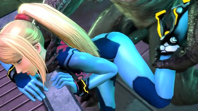 Samus Aran form metroid fucks all kinds of cocks - 3D HMV