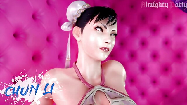 Chun Li and Juri Han Compete to Pleasure As Many Dicks As Possible With Their Jiggly Assets