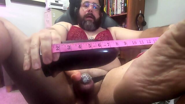 Fucking My Married Faggot Ass With 12 Inch Dildo And Almost 3 Inch Wide Plug