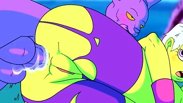 Beerus and Cheelai Fucking in dream - Animation