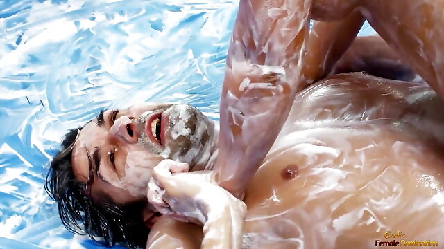 Beauties get covered in whipped cream during a hardcore sex session