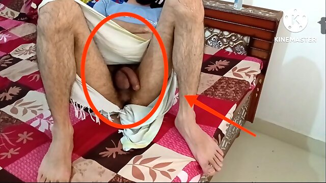 Wow first time i hold desi indian cock in lungi in midnight