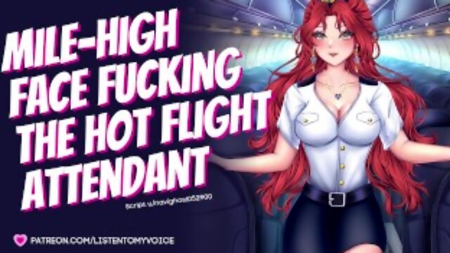 Facefucking the Slutty Flight Attendant [ASMR] [Audio] [Deepthroat] [Submissive Slut] [Sloppy BJ]