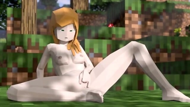 Minecraft-Alex touches herself