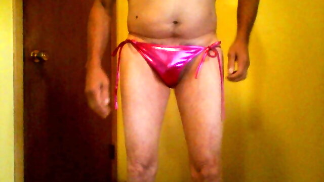 Modeling some of my pink bikinis