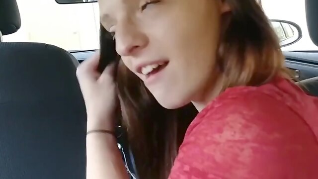 Sexy amateur teen sucking big black cock in the car. I found her on Cheatingxx.com.