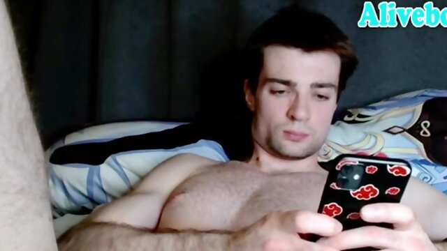 Hairy Chest Lad Strokes His Dick On Webcam