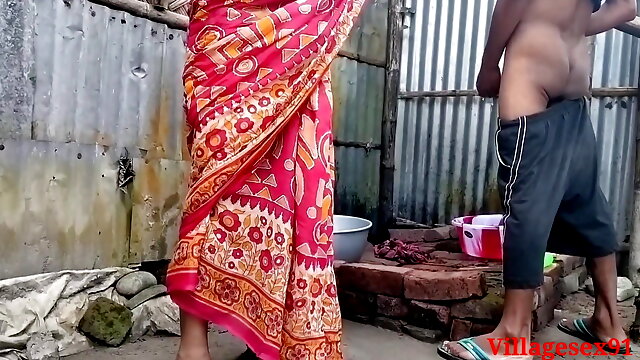 Red Saree Village Married wife Sex Official Video By Villagesex91