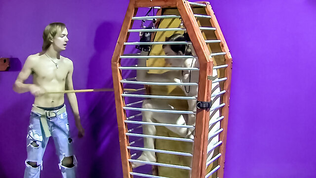 Caged Twink Boy Cum Denial - Thomas White & Kayden Winters