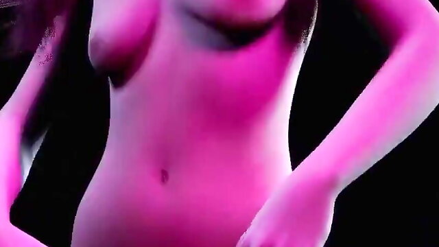 Striptease with a Hot Blonde That Dances with Music  3D Porn