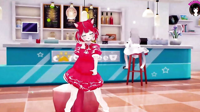 Akami Karubi - Cute Cat Girls (3D HENTAI)