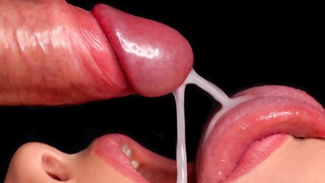 NAHAUFNAHME: Zungen- und Lippen-BLOWJOB! BESTER Mund für dein Sperma! Frenulum lecken ASMR! Abspritzen im Mund