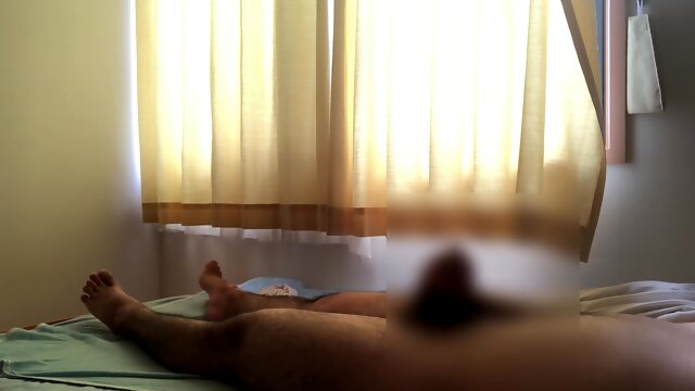 Young Man Doing Foot Pin Masturbation