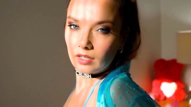 Xenia Crushova See Through Blue Lingerie Video Leaked