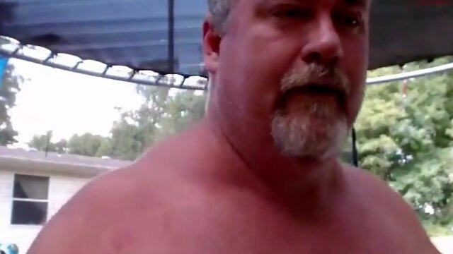 Naked Pool Dad 8