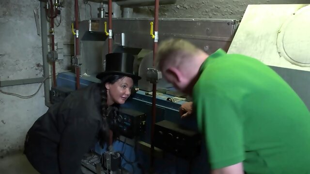 Busty milf fucks the mechanic